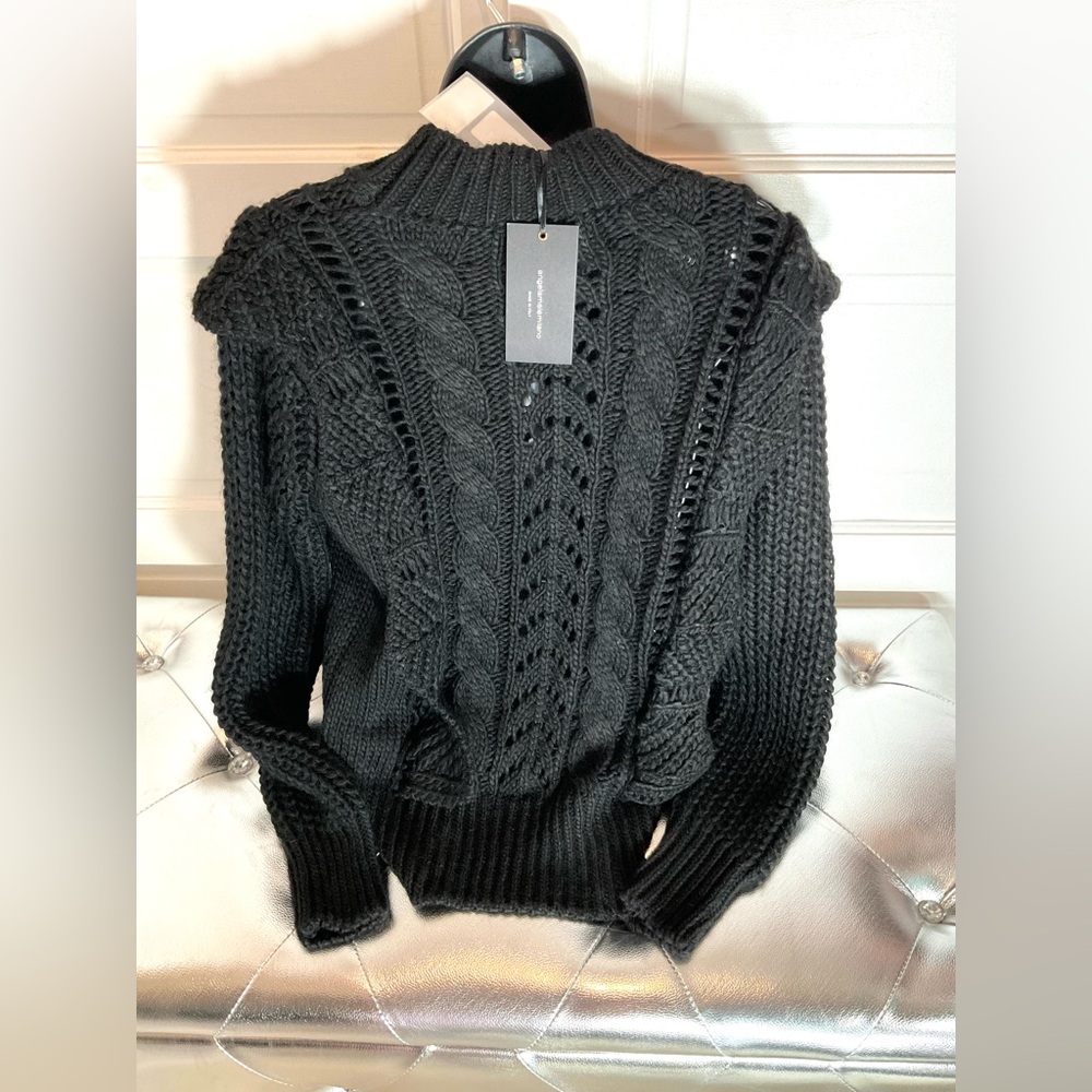 ANGELA MELE MILANO CABLE KNIT SWEATER - Picture 4 of 8
